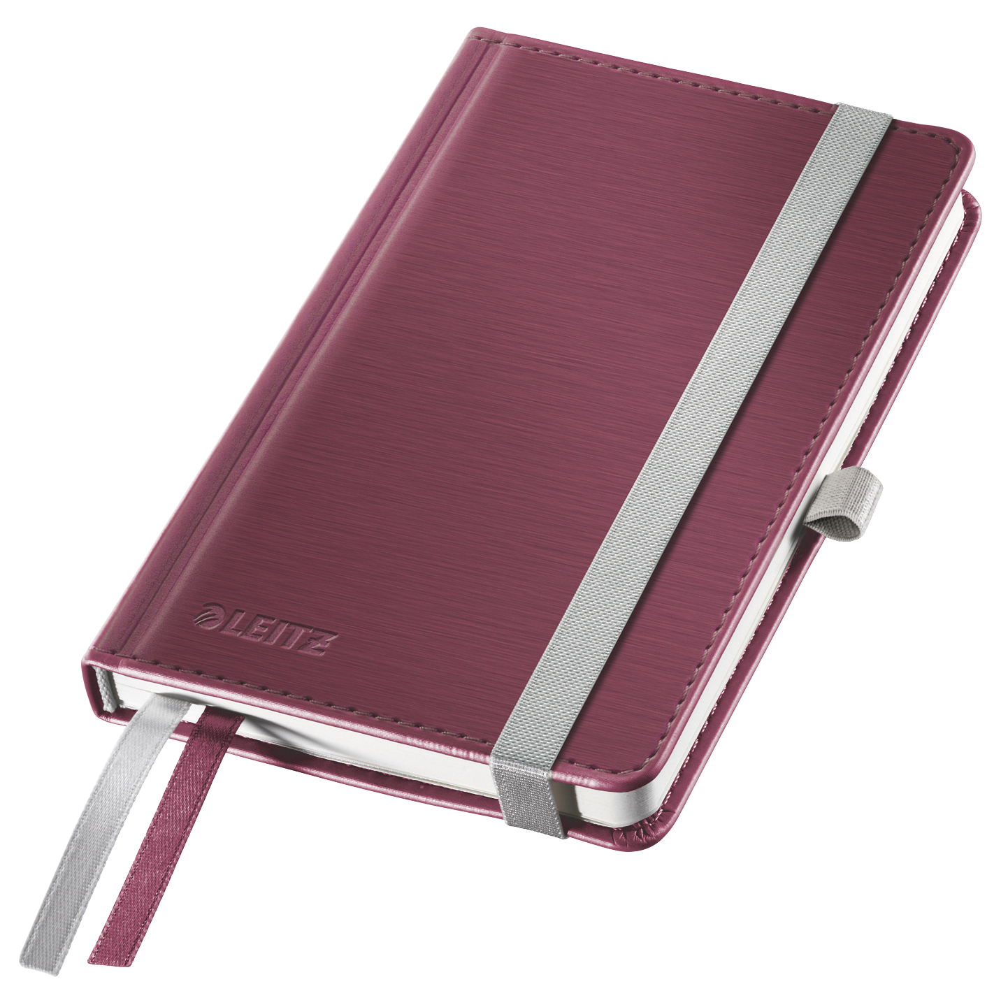 Notatnik w twardej oprawie Leitz Style A6 kratka, rubinowa czerwień