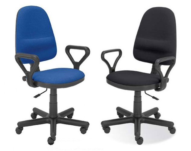 Fotel obrotowy BRAVO Profil GTP z mechanizmem CPT CU-14 niebiesko-czarny