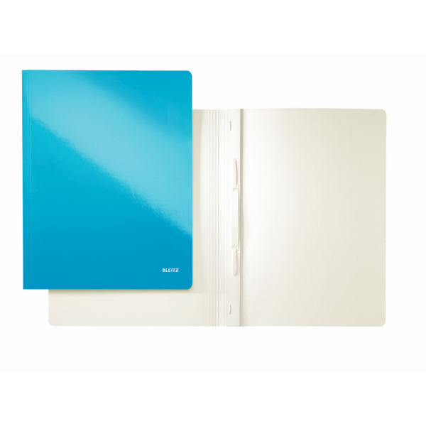 Skoroszyt LEITZ WOW A4/250 kart. karton niebieski