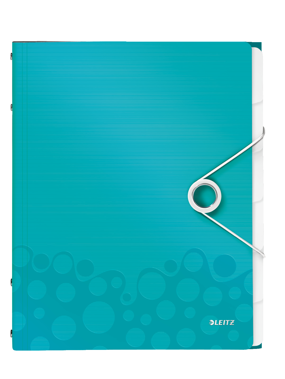 Teczka segregująca Leitz WOW, 6 przekładek 200k A4 Metaliczna turkusowa