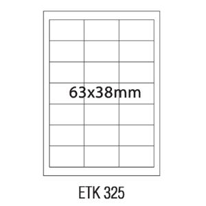 Etykiety EMERSON 63*38 (100) uniwersalne 21 sztuk na arkuszu