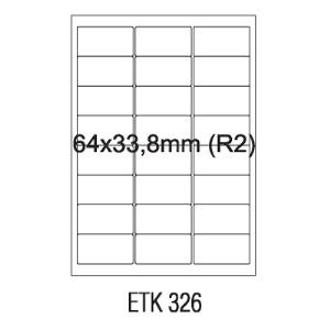 Etykieta samoprzylepna EMERSON A4 64*33,8 biała 100szt nr005
