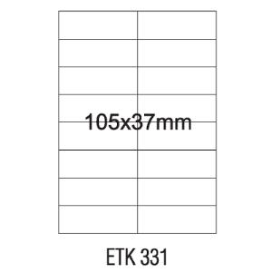 Etykieta samoprzylepna EMERSON A4 105*37 per 100szt biała nr023