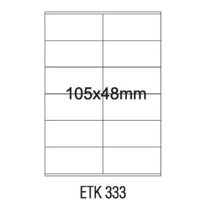 Etykieta samoprzylepna EMERSON A4 105*48 100szt biała.031