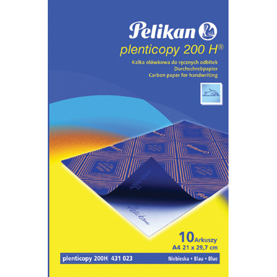 Kalka ołówkowa PELIKAN 200H A4 10 arkuszy niebieski