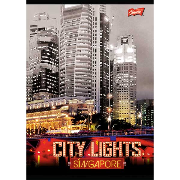 Brulion w twardej oprawie A5, 96 k krata mix Unipap