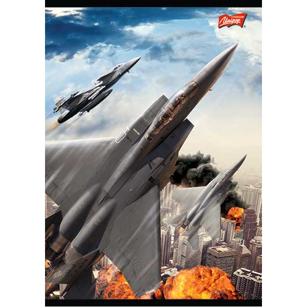 Brulion w twardej oprawie A5, 96 k krata mix Unipap