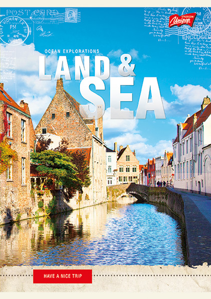 Brulion w twardej oprawie A4, 96 k krata Unipap