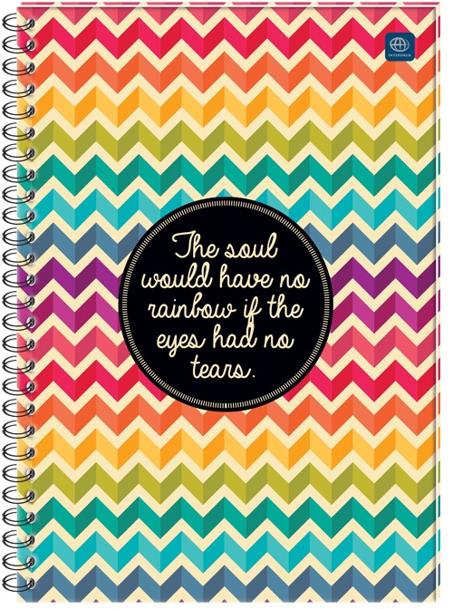 Kołobrulion B5 160 kratka z kolorowymi marginesami INTERDRUK