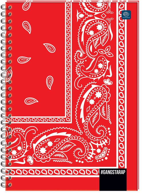 Kołobrulion A5 80 kratka z kolorowym marginesem INTERDRUK