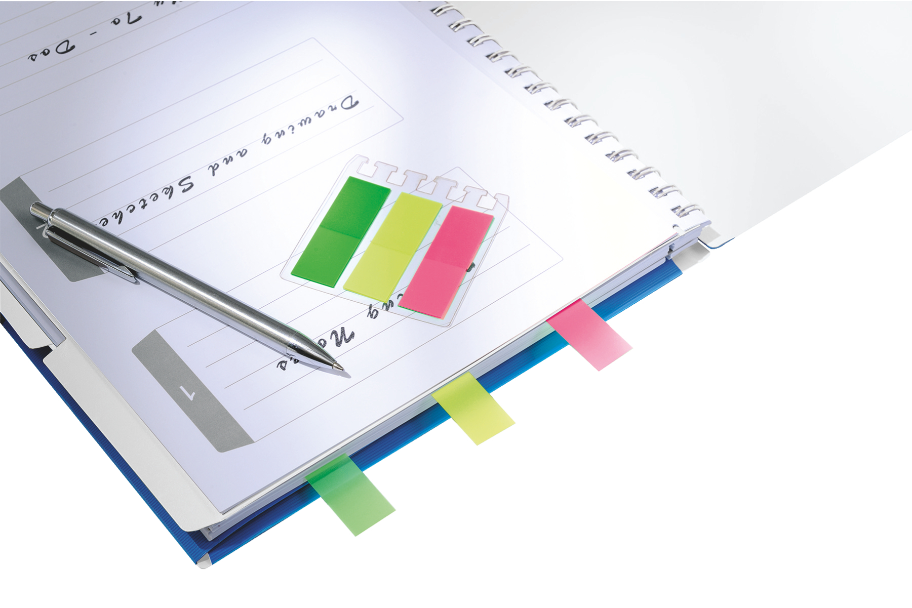 Notatnik z 3 zakładkami