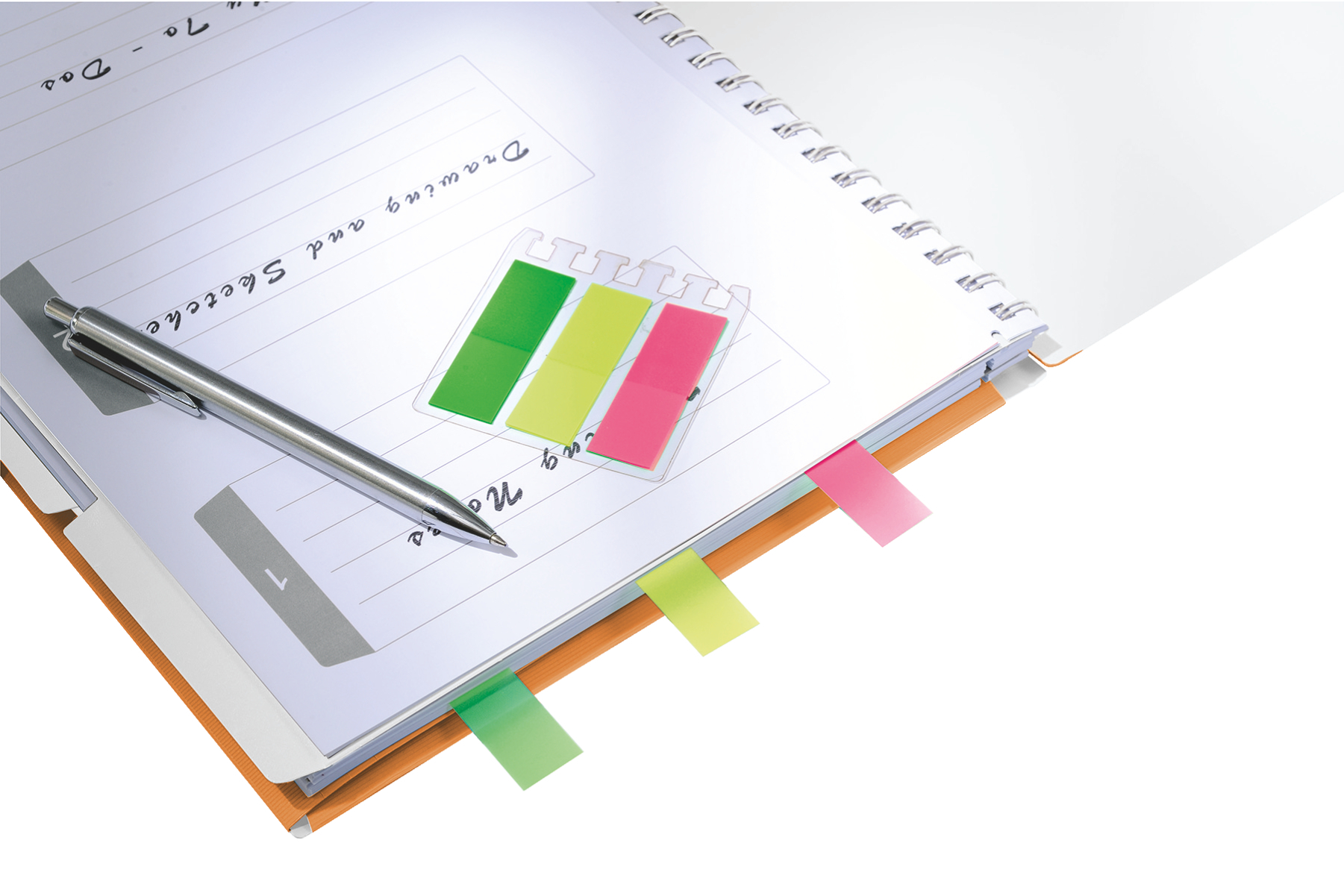 Notatnik z 3 zakładkami