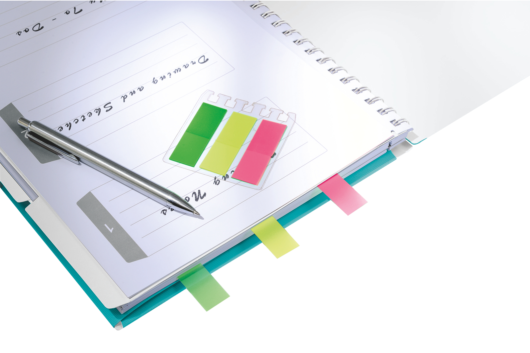 Notatnik z 3 zakładkami