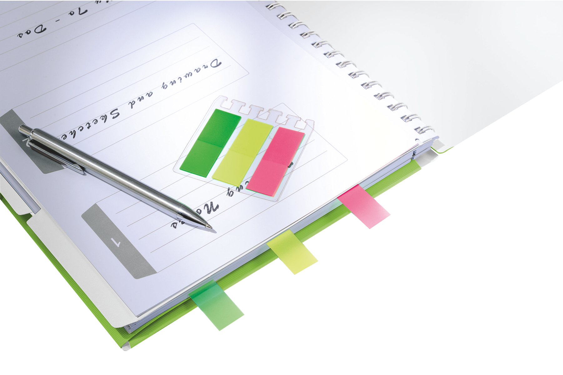 Notatnik z 3 zakładkami