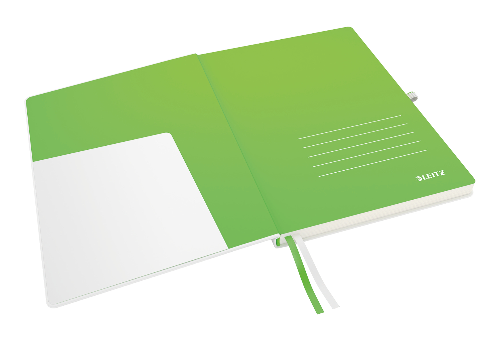 Notatnik A4/80 LEITZ Complete biały w linie szyty opr.skóra