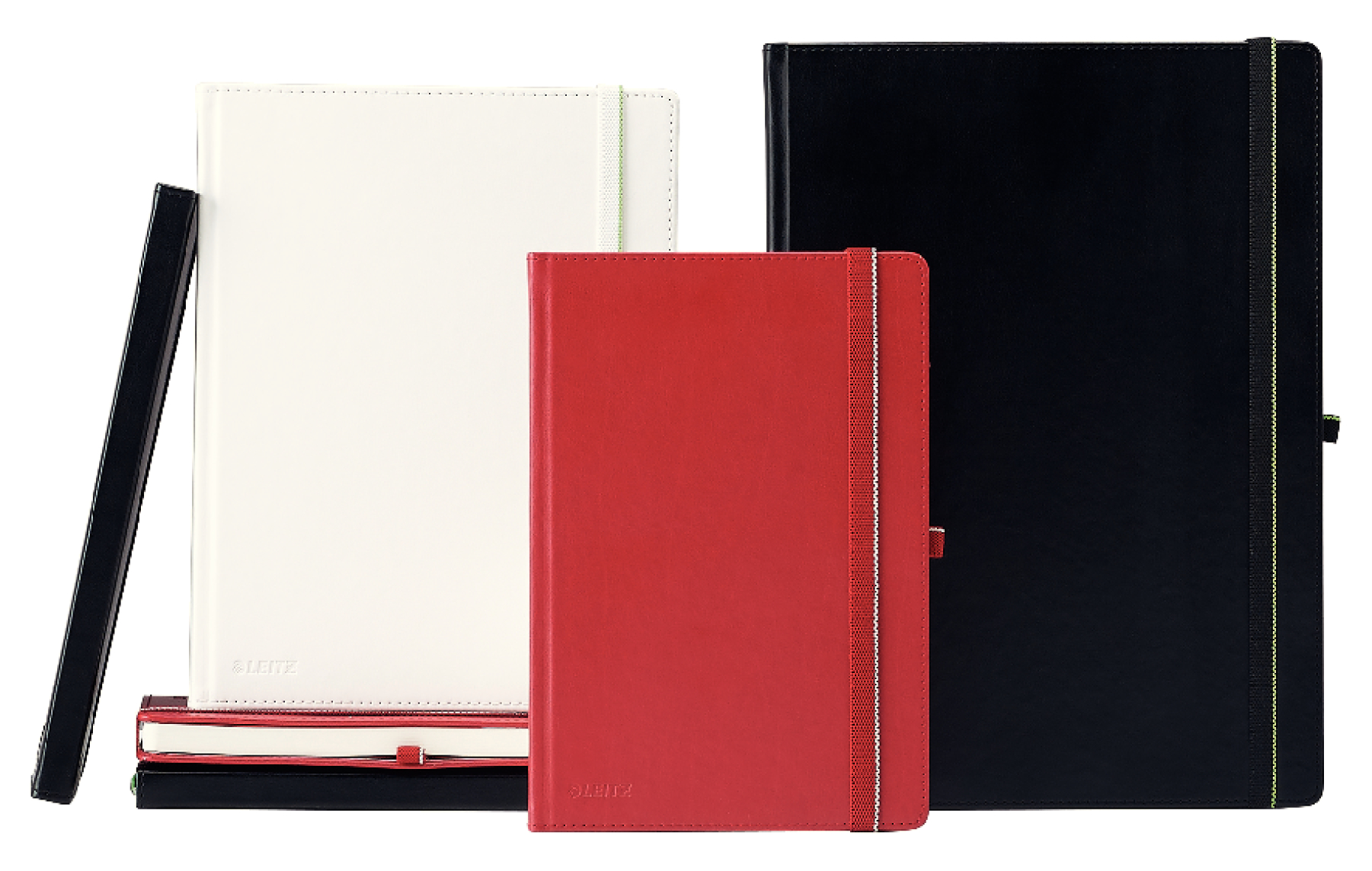 Notatnik A4/80 LEITZ Complete biały w kratkę szyty opr.skóra