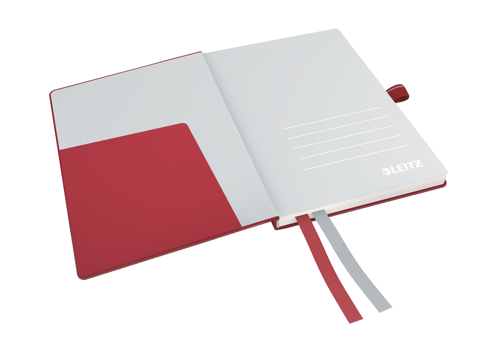 Notatnik LEITZ Complete, A6 80k czerwony w kratkę 44790025