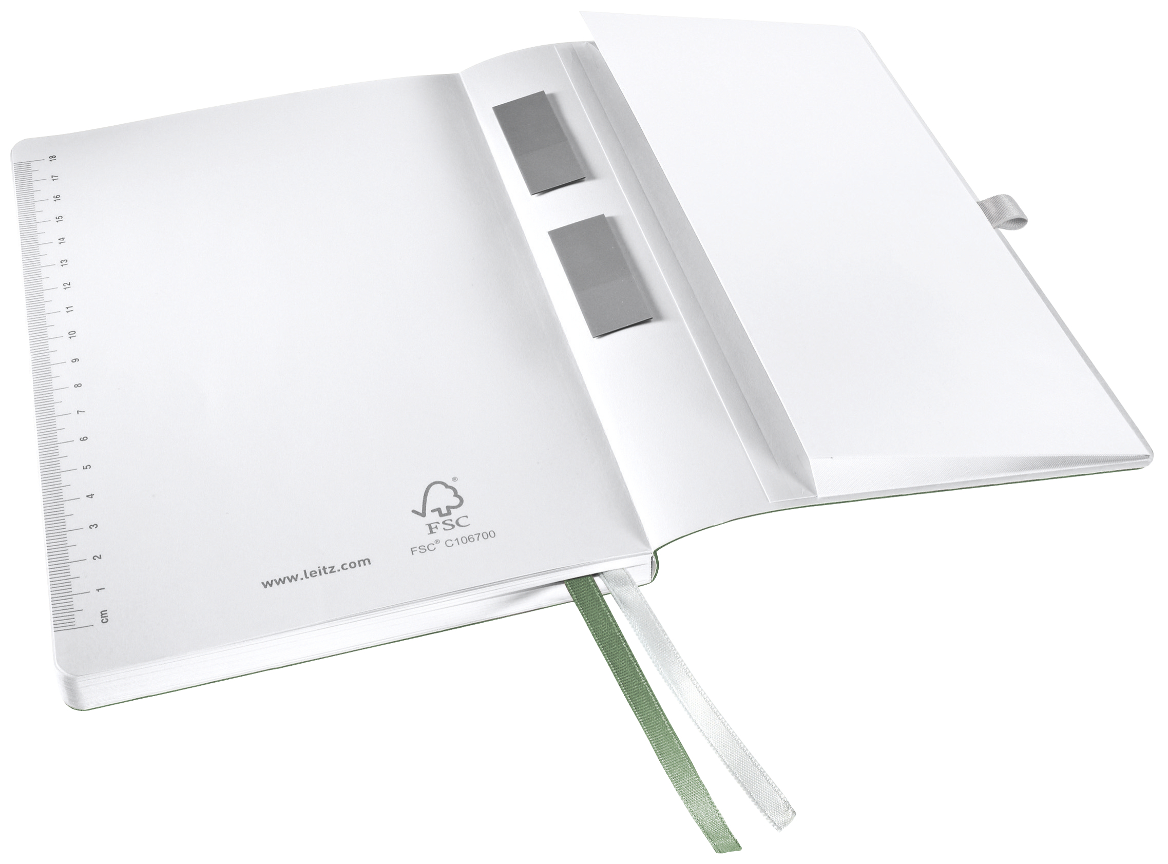 Notatnik w miękkiej oprawie Leitz Style A5 kratka, pistacjowa zieleń