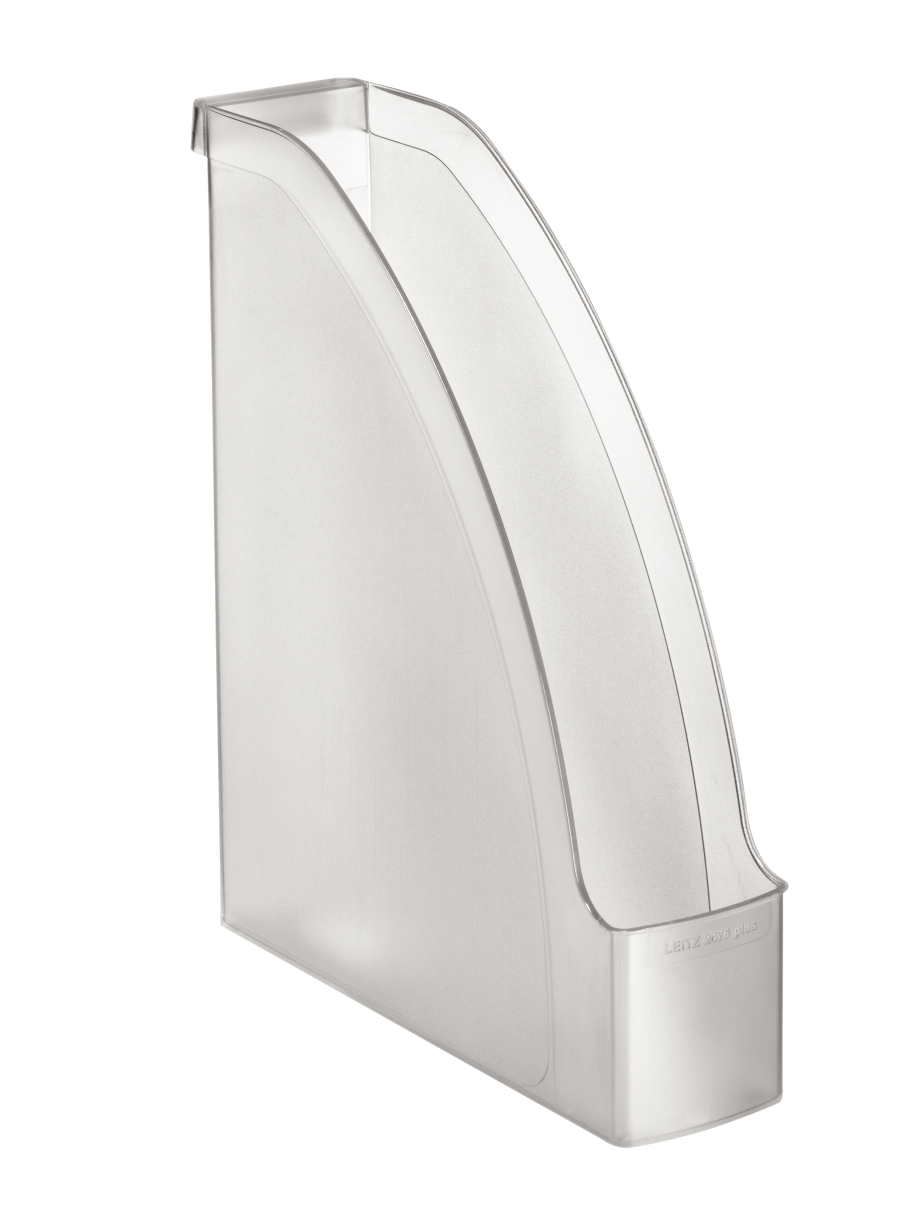 Pojemnik na czasopisma Leitz Plus, przezroczysty, mleczny 70 mm