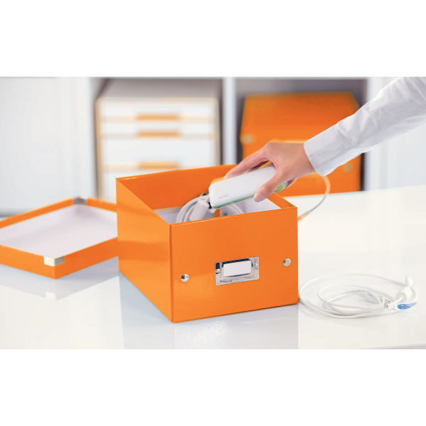 Pudło LEITZ C&S uniwersalne małe, WOW pomarańczowy