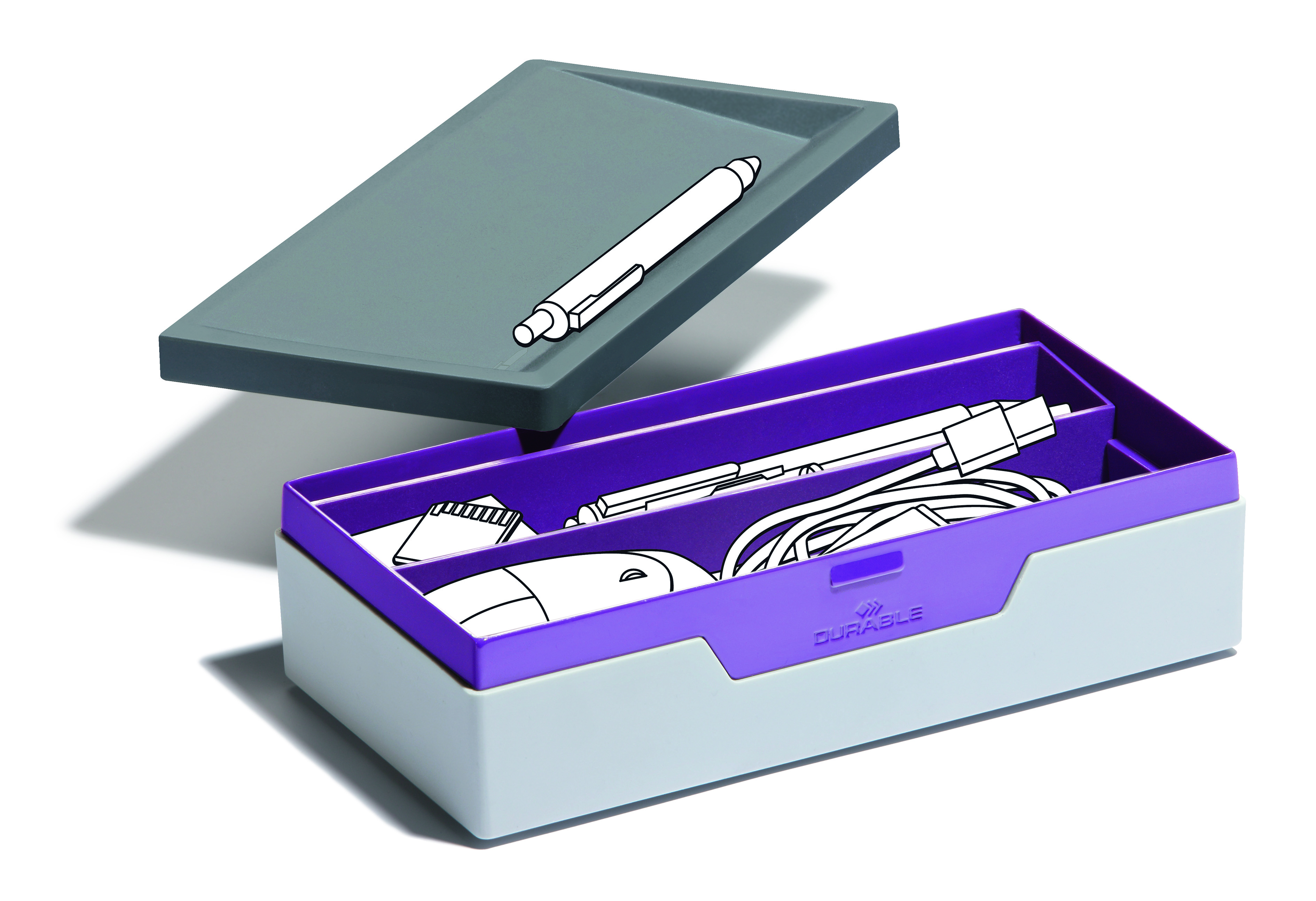 Pojemnik biurkowy SMART OFFICE 761212 j.fioleVARIOCOLOR DURABLE