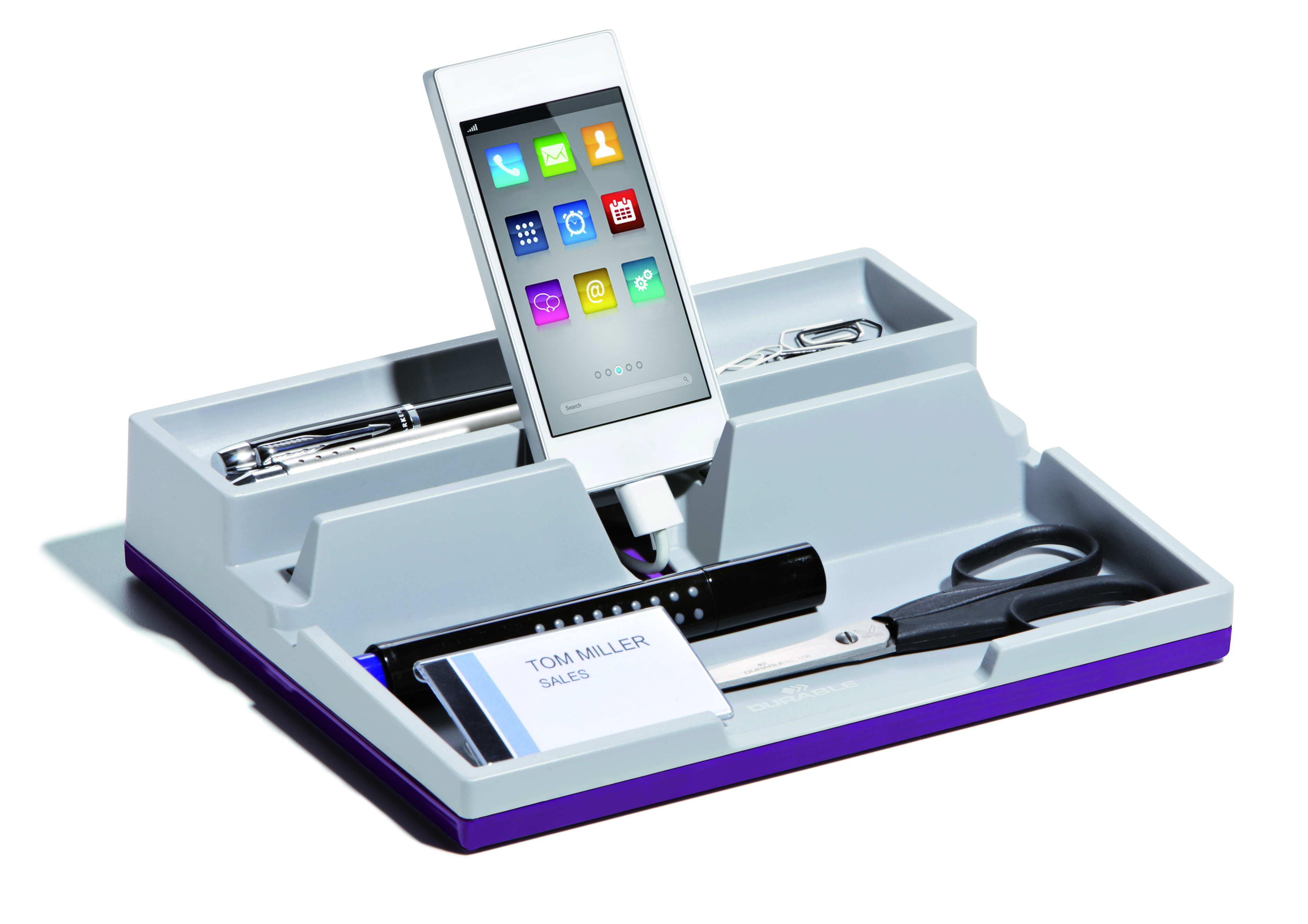 Przybornik na biurko SMART OFFICE jasno fioletowy VARIOCOLOR DURABLE