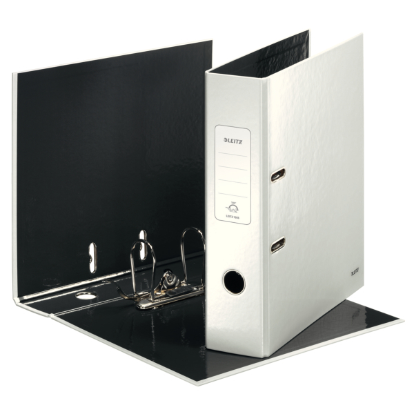 Segregator LEITZ WOW 180°, A4/85mm, perłowy biały