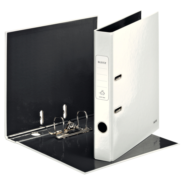 Segregator LEITZ WOW 180°, A4/50mm, perłowy biały