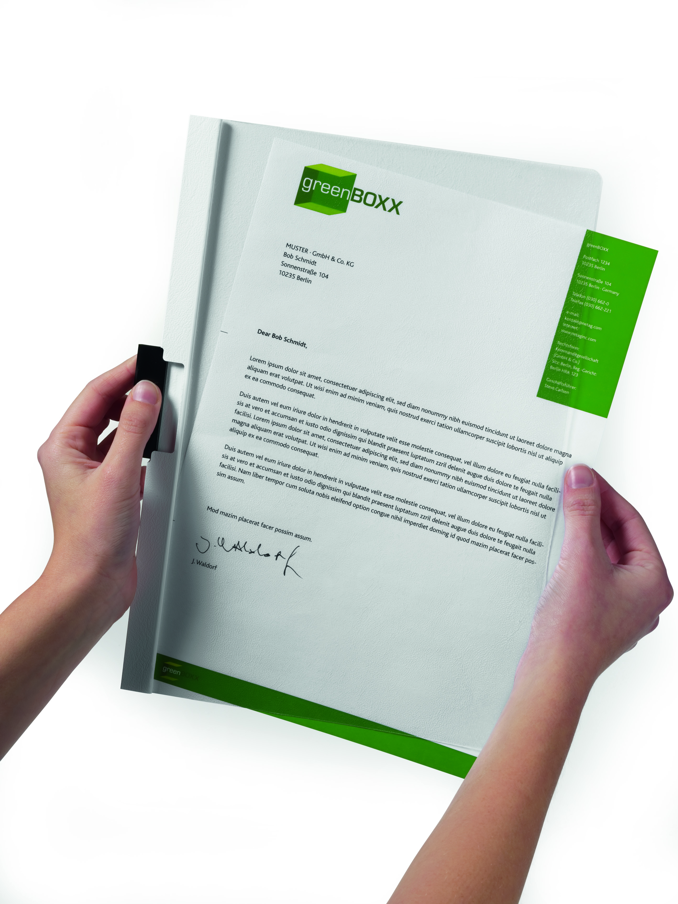 Skoroszyt DURACLIP biały (do 30 kart.)