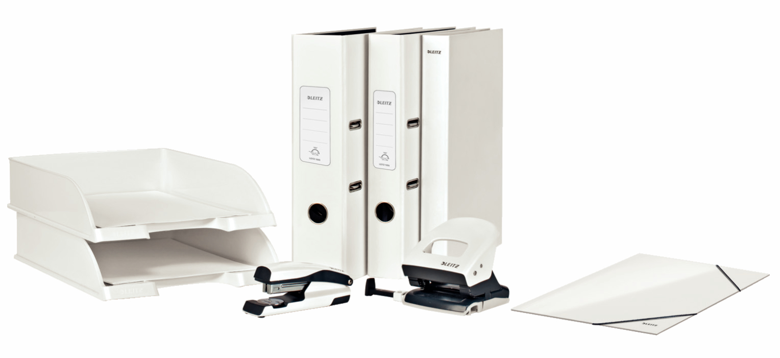 Półka na dokumenty LEITZ Plus, biały perłowy WOW