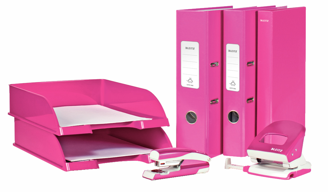 Półka na dokumenty LEITZ Plus, metaliczny różowy WOW