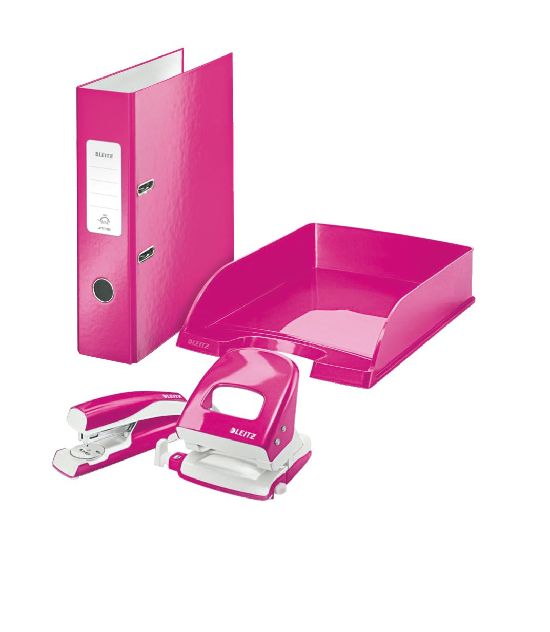 Półka na dokumenty LEITZ Plus, metaliczny różowy WOW