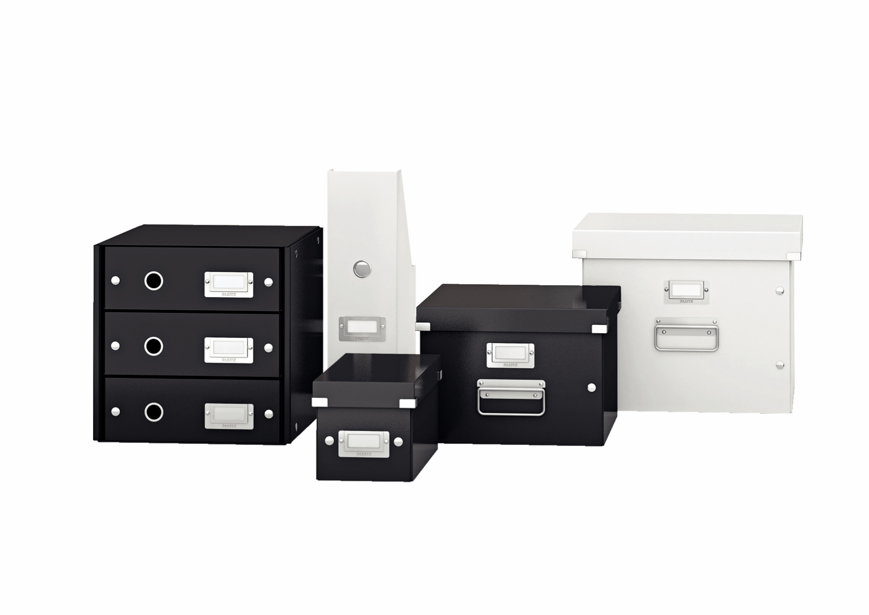 Pojemnik z 3 szufladami Leitz C&S, czarny
