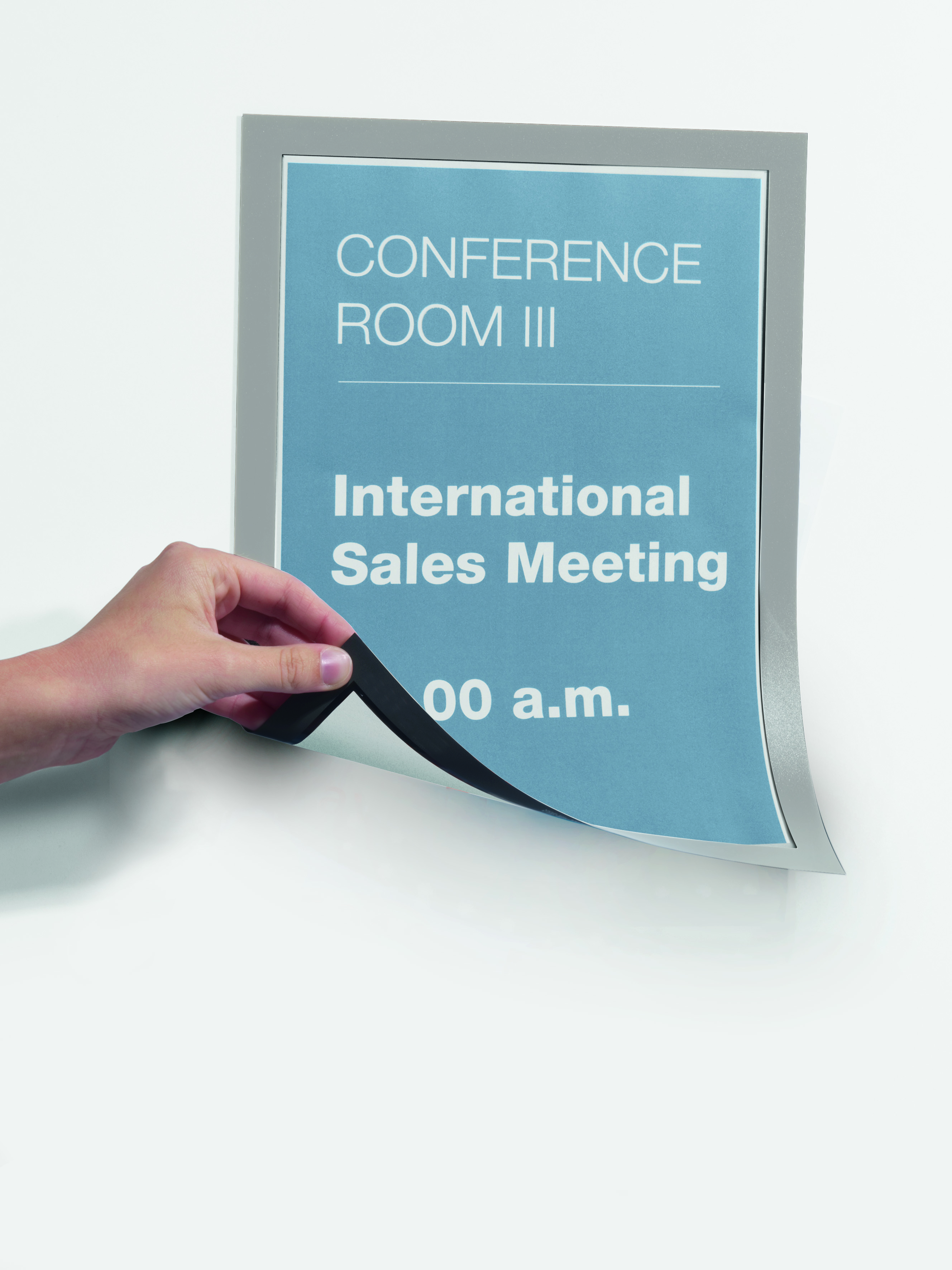 Ramka magnetyczna formatu A4,srebrna DURABLE