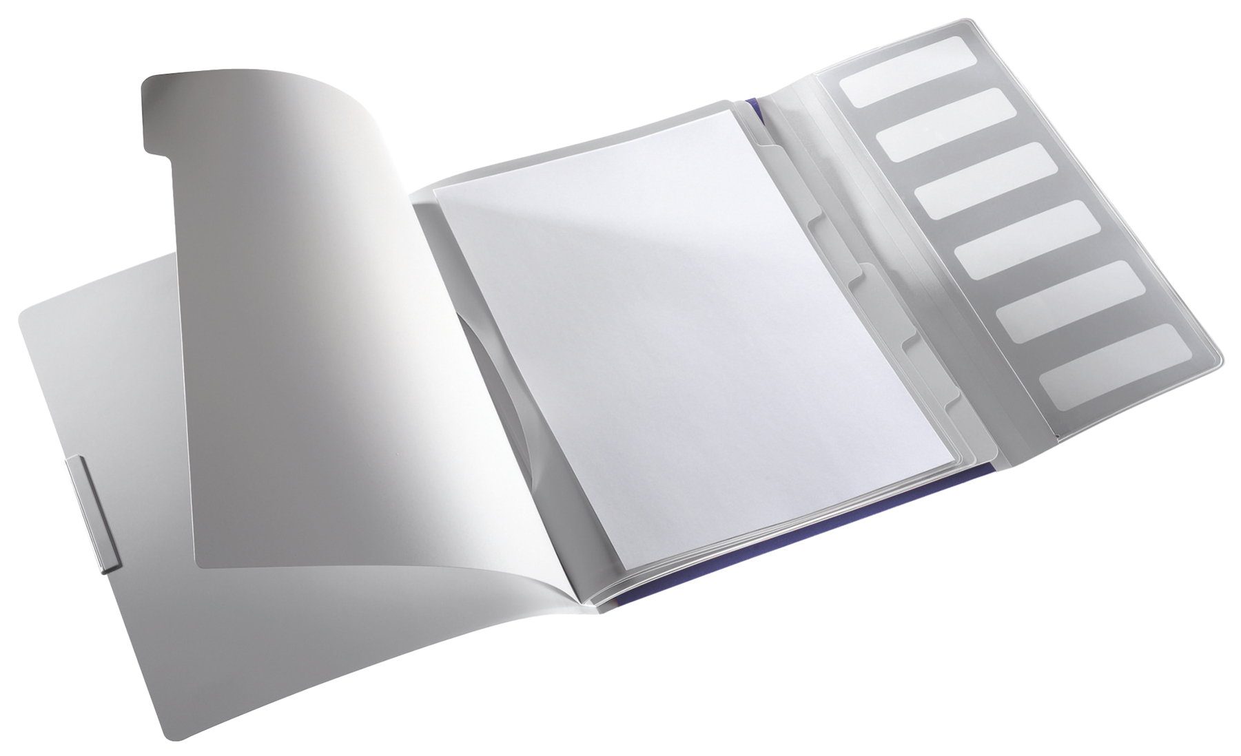 Teczka segregująca Leitz Style 6 przegródek 200 kartek Tytanowy błękit