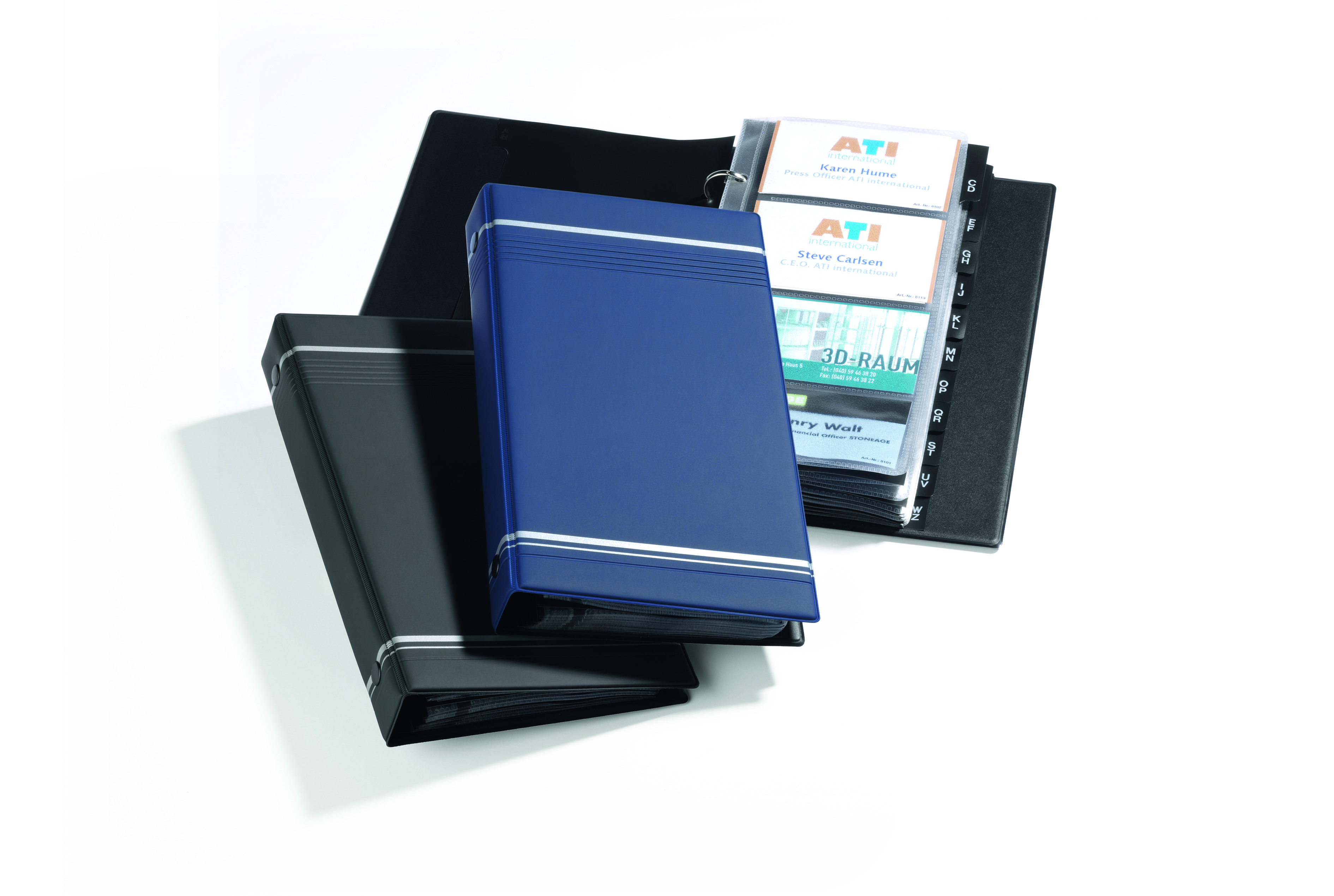 Wizytownik DURABLE VISIFIX A na 200 wizytówek - granatowy