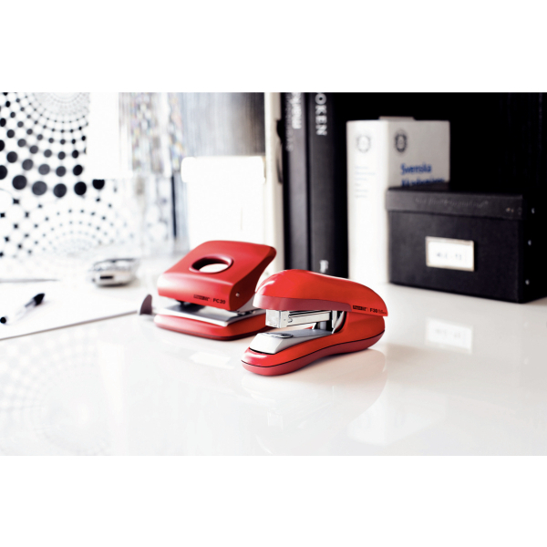 Zszywacz z płaskim zszywaniem F30 RAPID czerwony, 5 lat gwarancji, 30 kartek