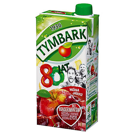 Napój TYMBARK wiśnia-jabłko 1L
