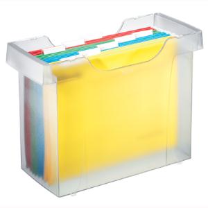 Kartoteka na teczki zawieszane LEITZ Plus, przezroczysty, mleczny