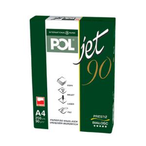 Papier ksero A4/90g POLJET (250) POL Jet Prime 90, Białość: CIE 166
