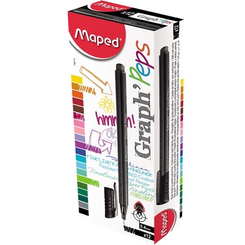 Cienkopis Graphpeps czarny Maped