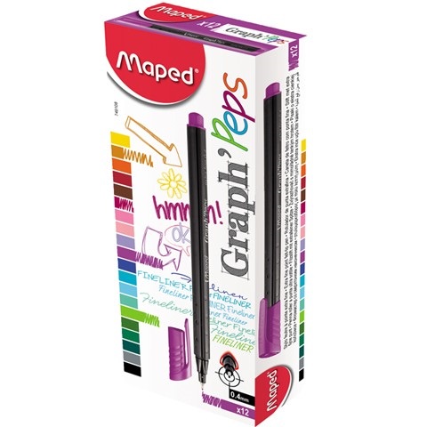 Cienkopis Graphpeps fioletowy Maped