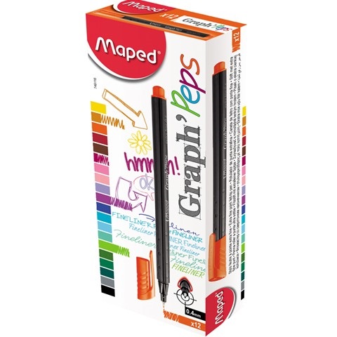 Cienkopis Graphpeps pomarańczowy Maped