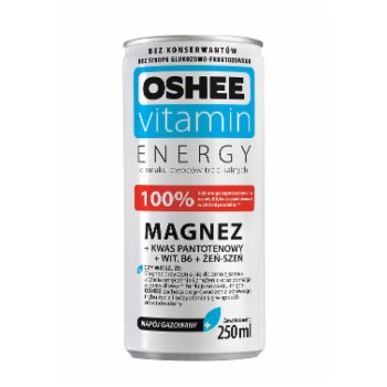 Oshee Vitamin Napój Energetyczny - Magnez, owocy tropikalne 0,25 l