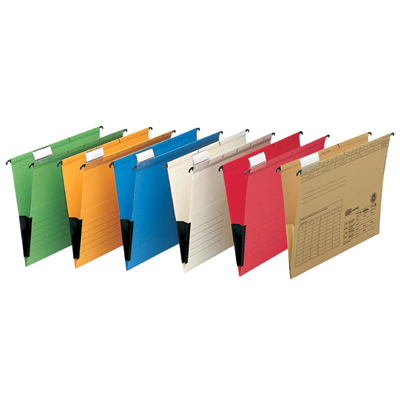 Teczka zawieszana boczki ELBULT A4 zielony Elba