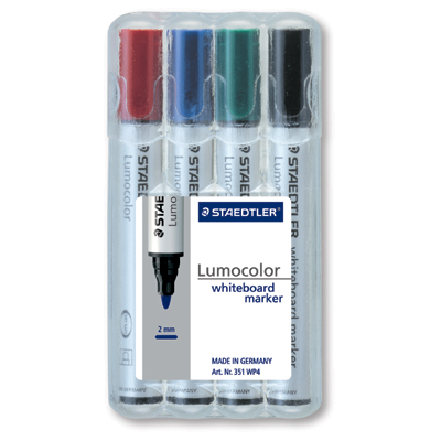 Marker 351 WP4 4 szt w etui STAEDTLER WHITEBOARD