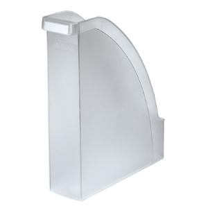 Pojemnik na czasopisma Leitz Plus, przezroczysty, mleczny 70 mm