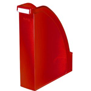 Pojemnik na czasopisma Leitz Plus, czerwony 70 mm