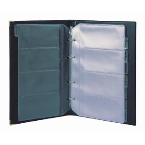 Wizytownik BIURFOL na 200 wizytówek,alfabetyczny granat