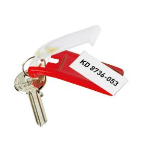 Zawieszki do kluczy KEY CLIP (6szt.) czerwone Durable